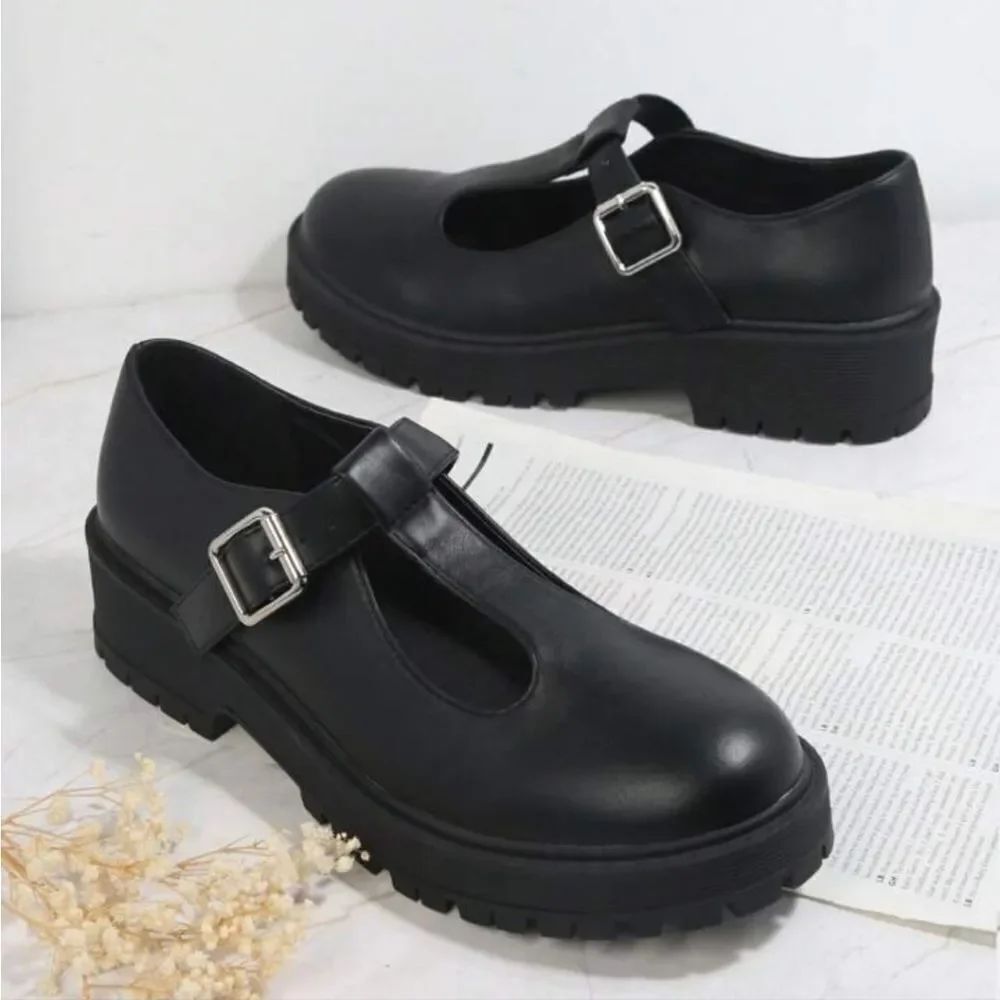BRAND NEW MADDEN GIRL G-CRATE PLASFORM MARY JANE T-STRAP FLAT SHOE G1 - Picture 8 of 16